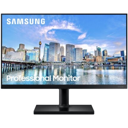 Monitor Samsung 24" Full Hd 75Hz Ips Ajuste De Altura Rotacao Inclinacao Hdmi Dp Usb Freesync - Lf24T450Fqlmzd