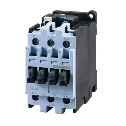 Contator Tripolar SMART 32A 24VCC 1NA+1NF 3TS 3TS34110BB4 Siemens