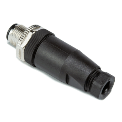 Conector Macho M12 4 pinos 250V 4A Reto Pepperl Fuchs V1S-G-BK