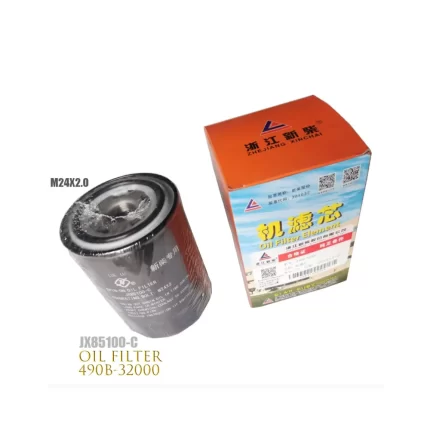 Filtro de óleo para empilhadeira XINCHAI 490, 32000, JX08100-C, 490B-32000